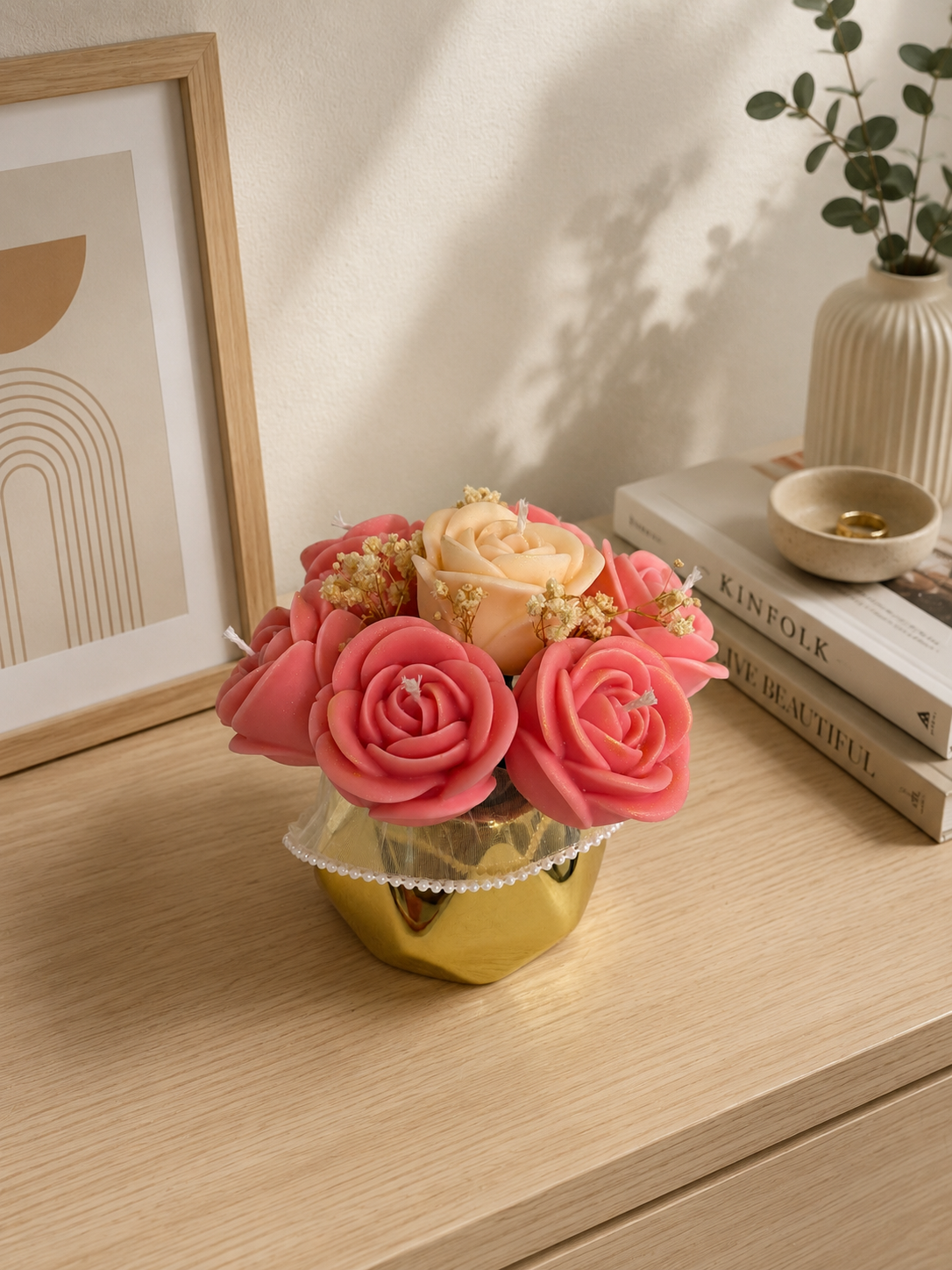 Rose Candle Bouquet