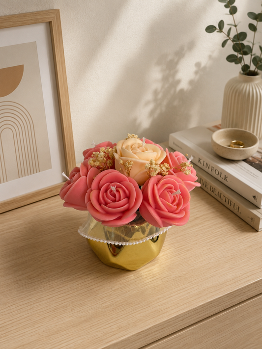 Rose Candle Bouquet
